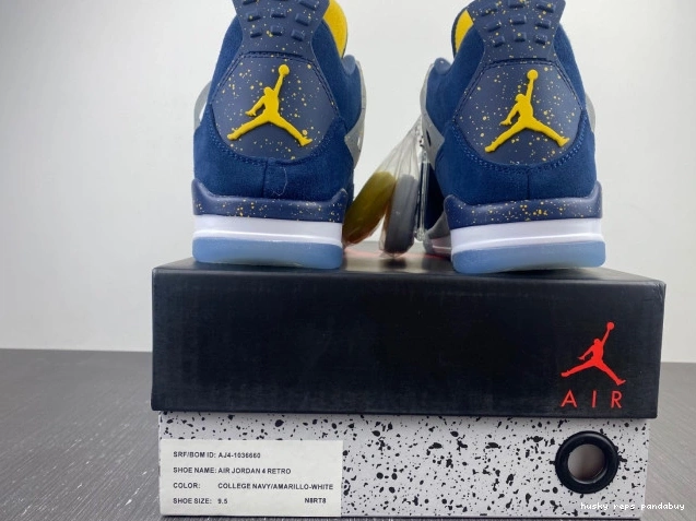 Rep Husky Retro Air 4 Jordan AJ4-1036660 Michigan (PE) 0713